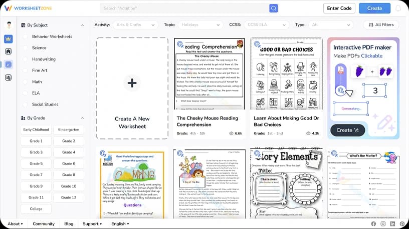 Worksheetzone - AI-hub for teachers