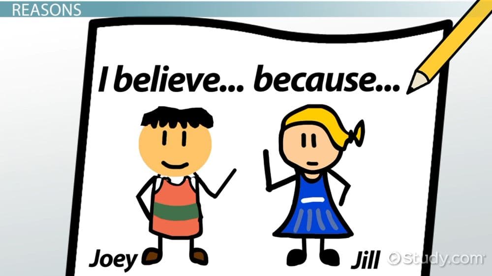 Examples of Claim, Evidence, and Reasoning