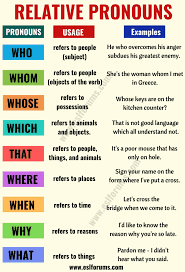 Grammar Practice: Relative Pronouns