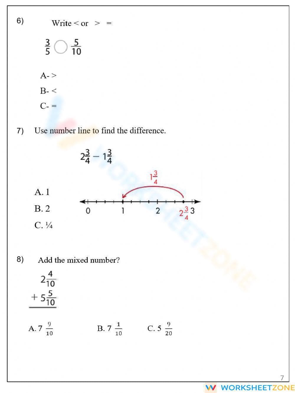 Fractions - Page 3