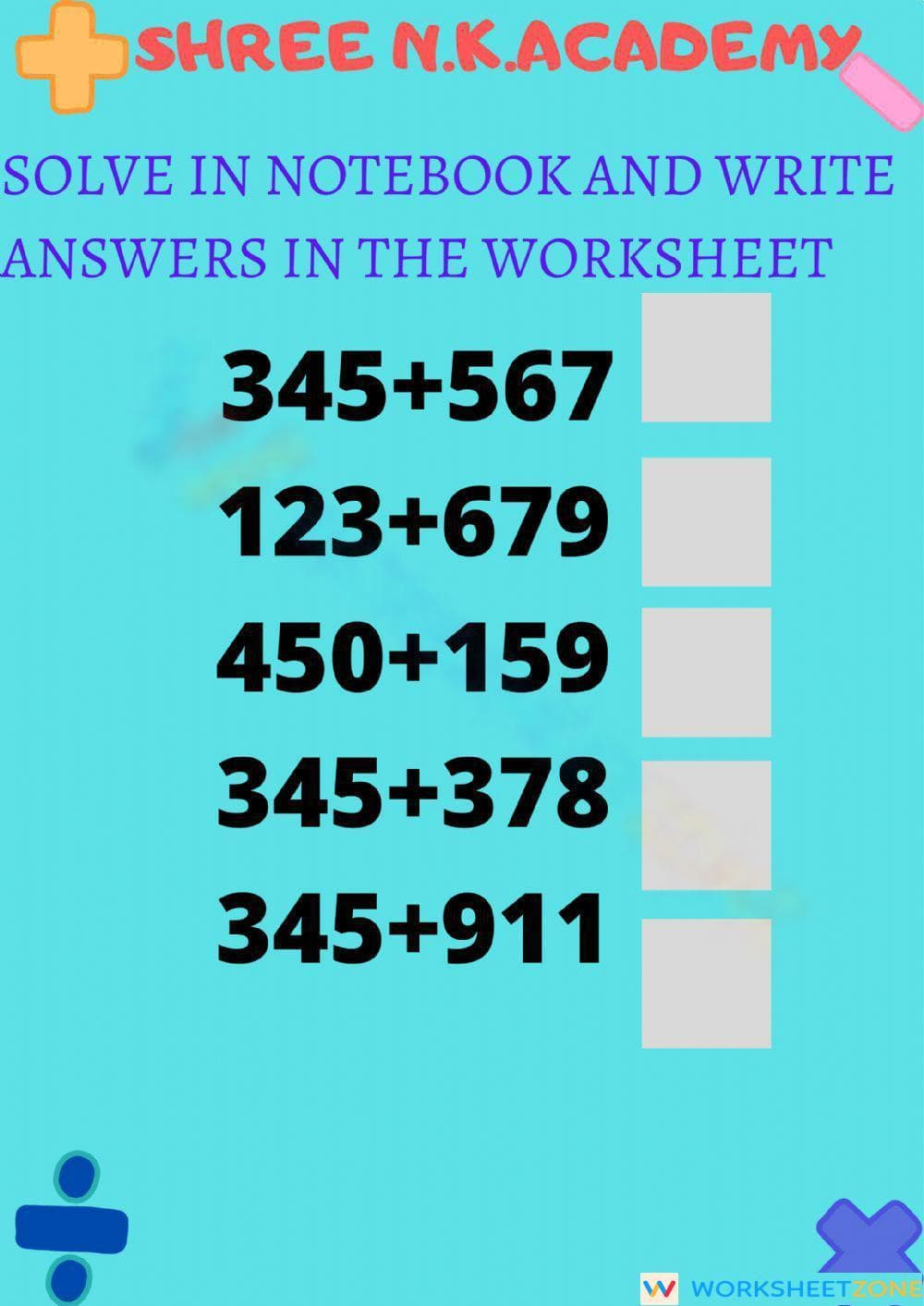 Maths numbers - Page 1