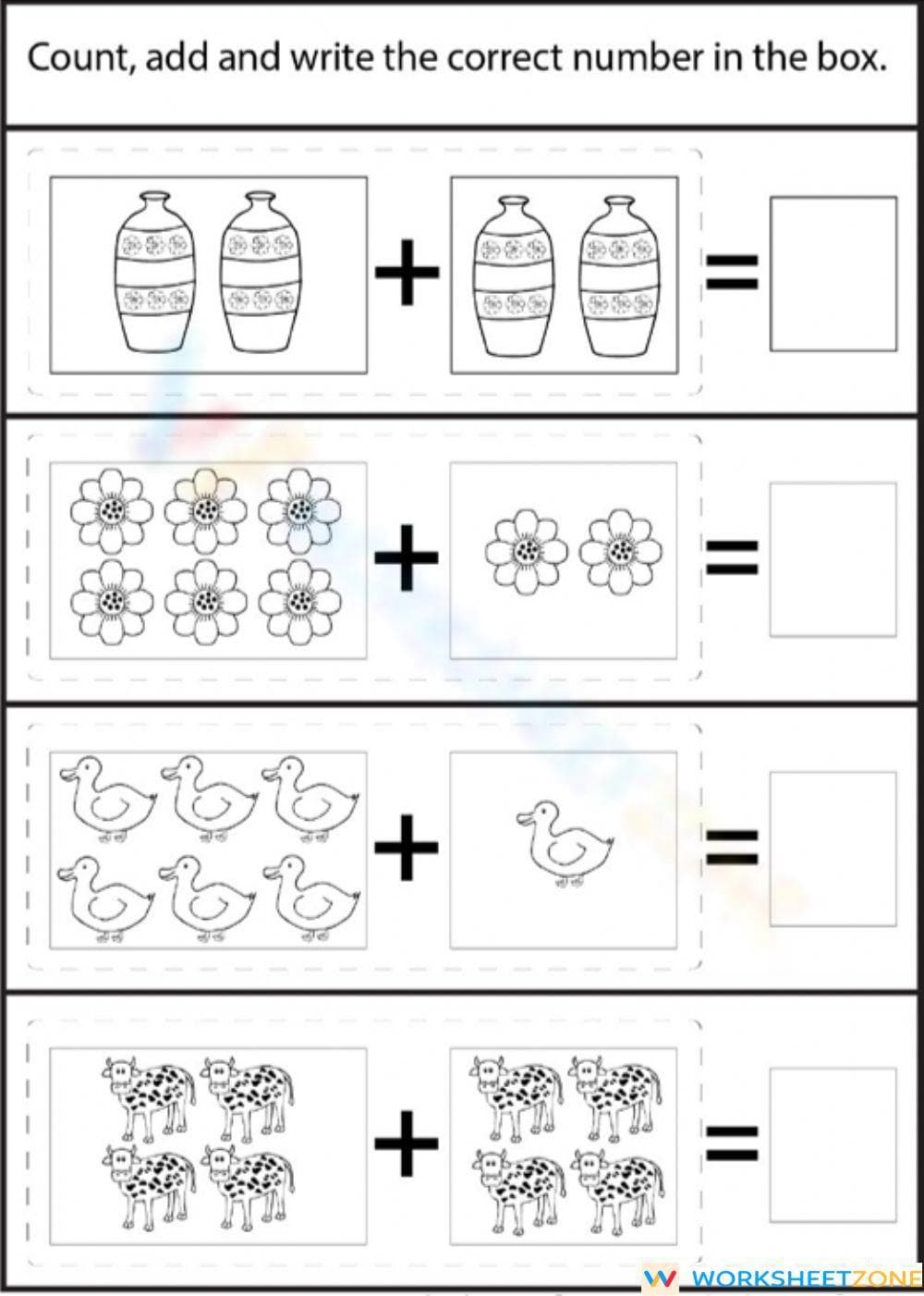 Addition: Preschool - Page 1