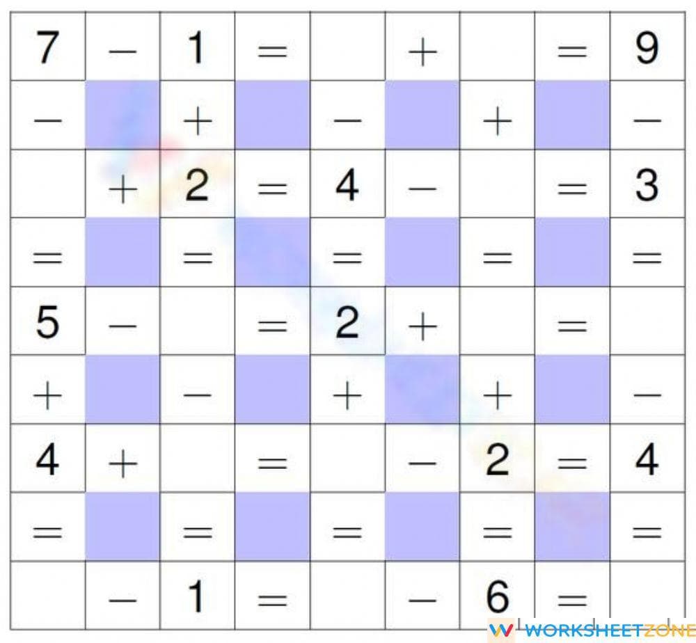 Math crossrword - Page 1