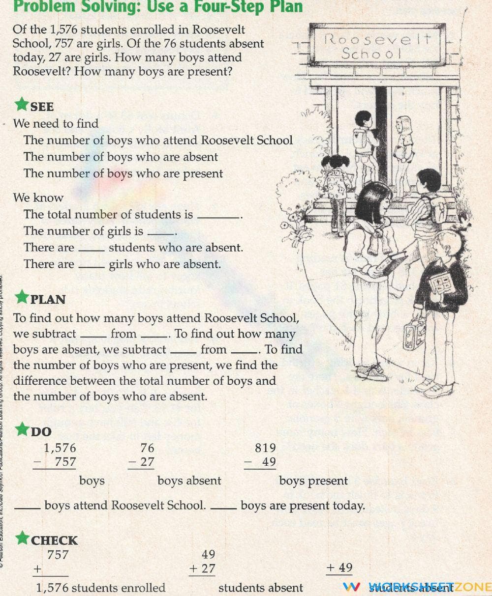 Problem Solving Using the four steps plan 1 - Page 1