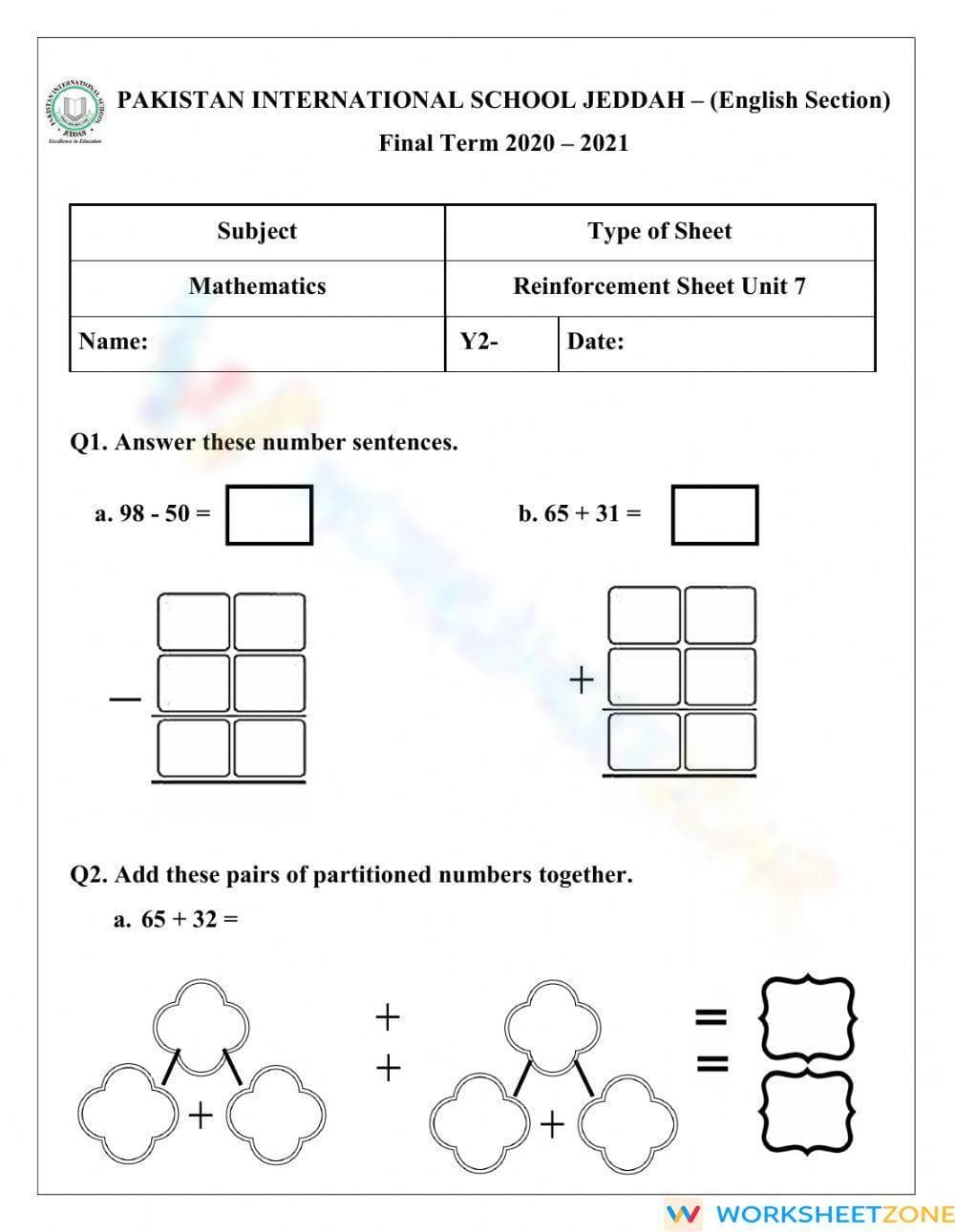 Reinforcement Sheet - Page 1