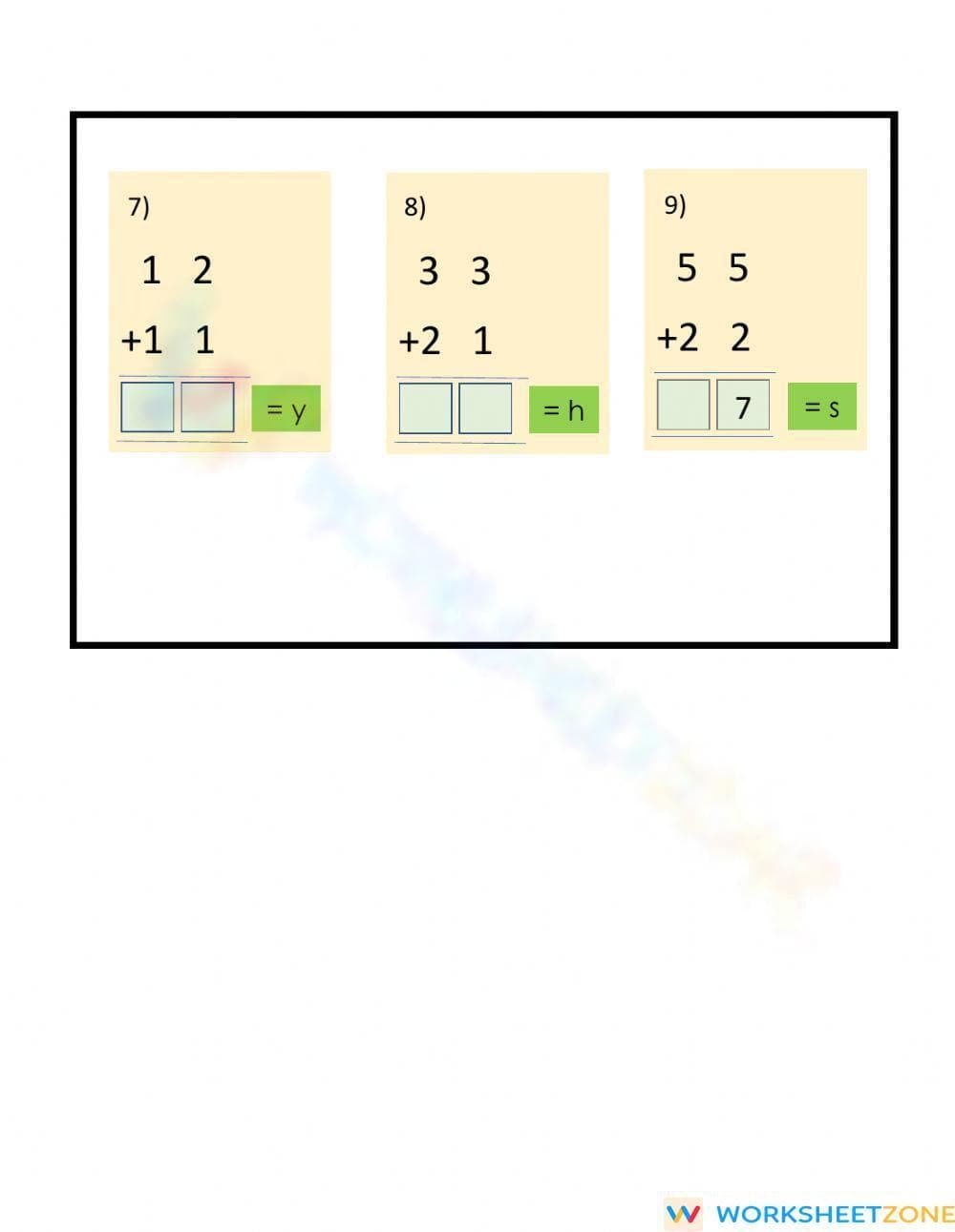 Addition Puzzle - Crack the Code - Page 2