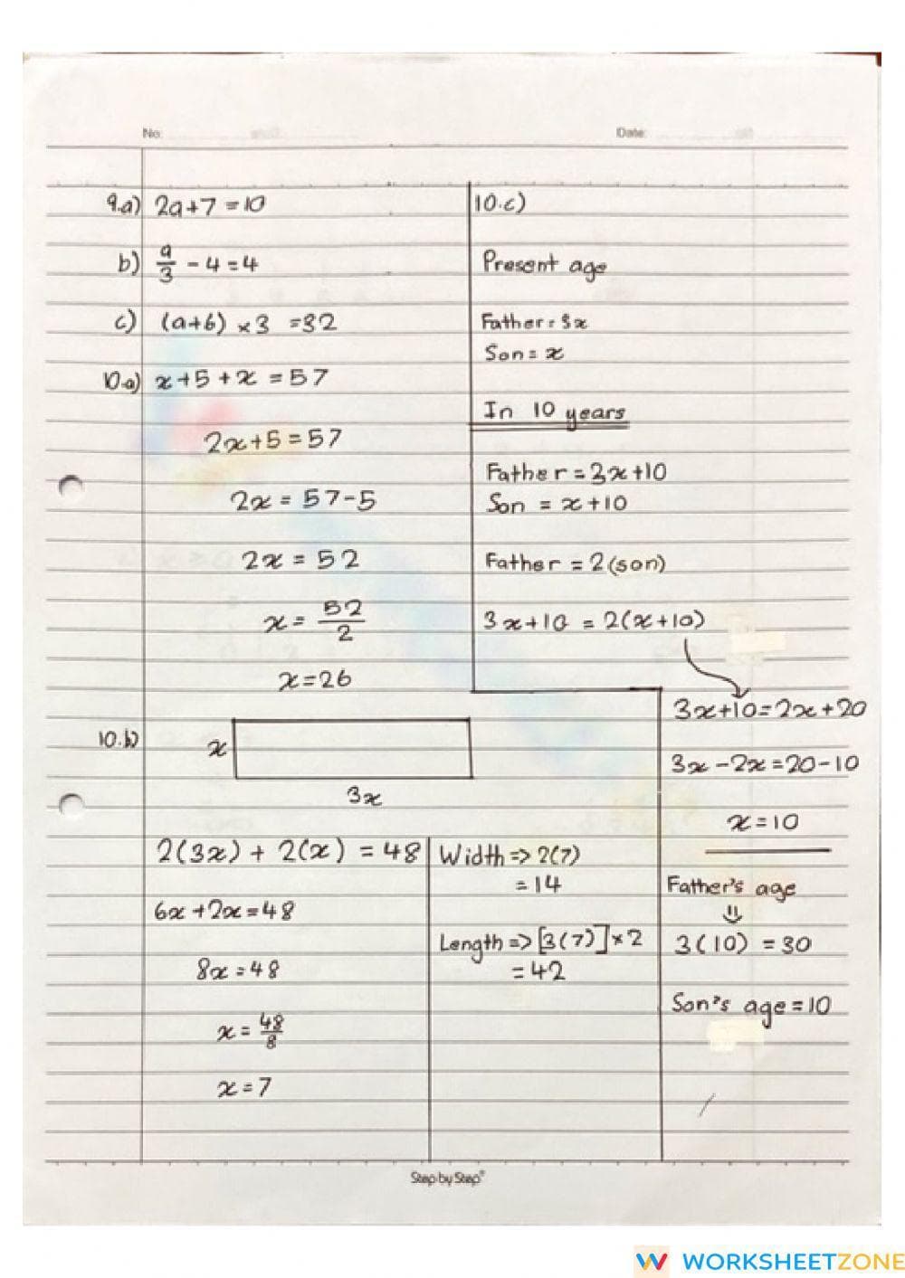 Math Practice Worksheet for Skill Improvement - Page 5