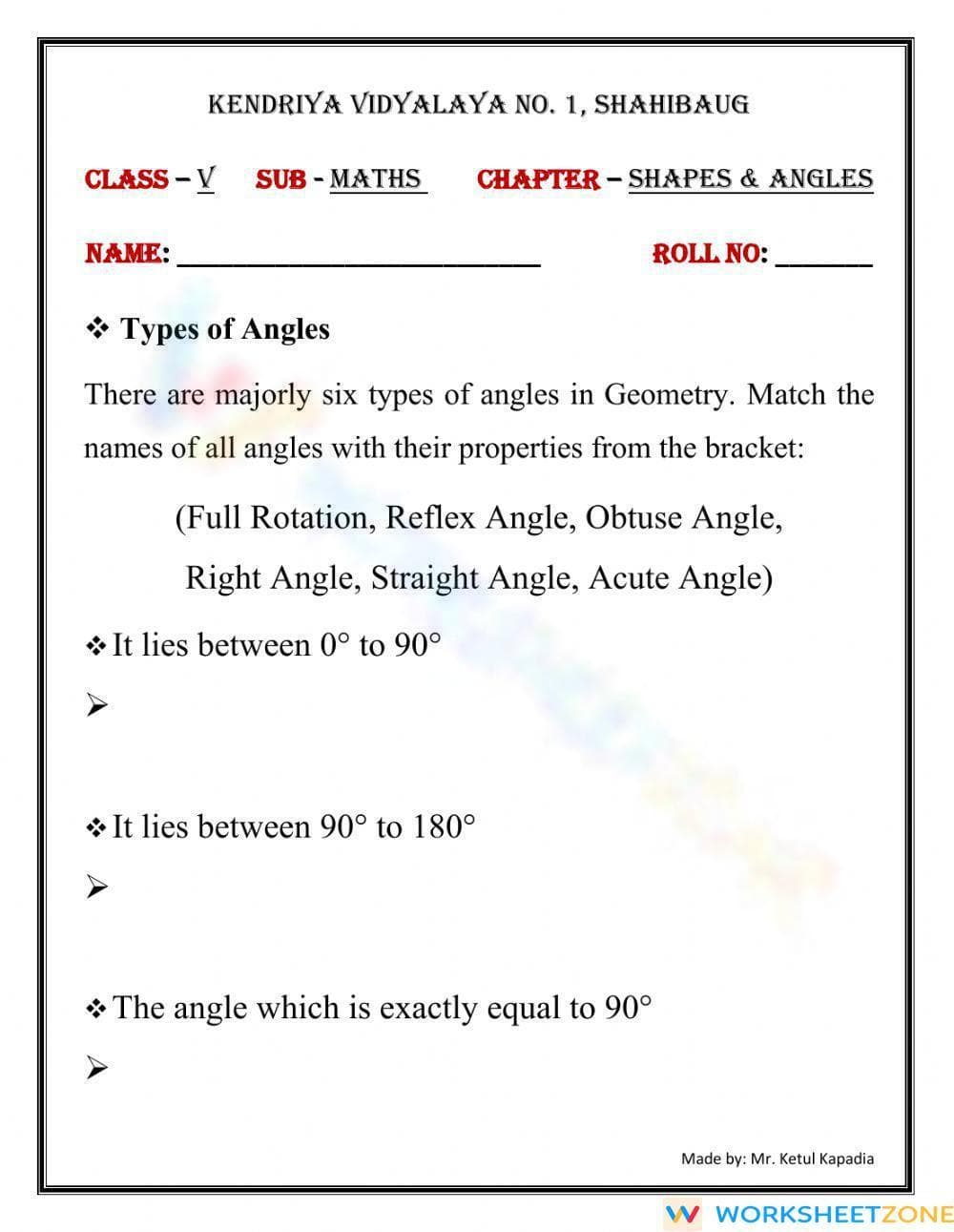 Angles - Page 1