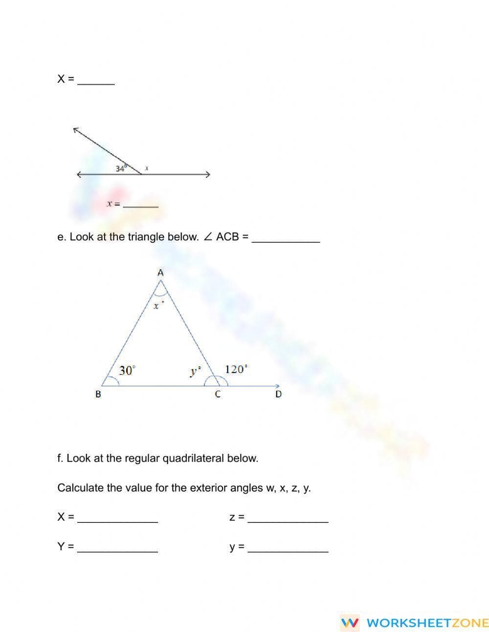 Grade 6 Angles Test - Page 3