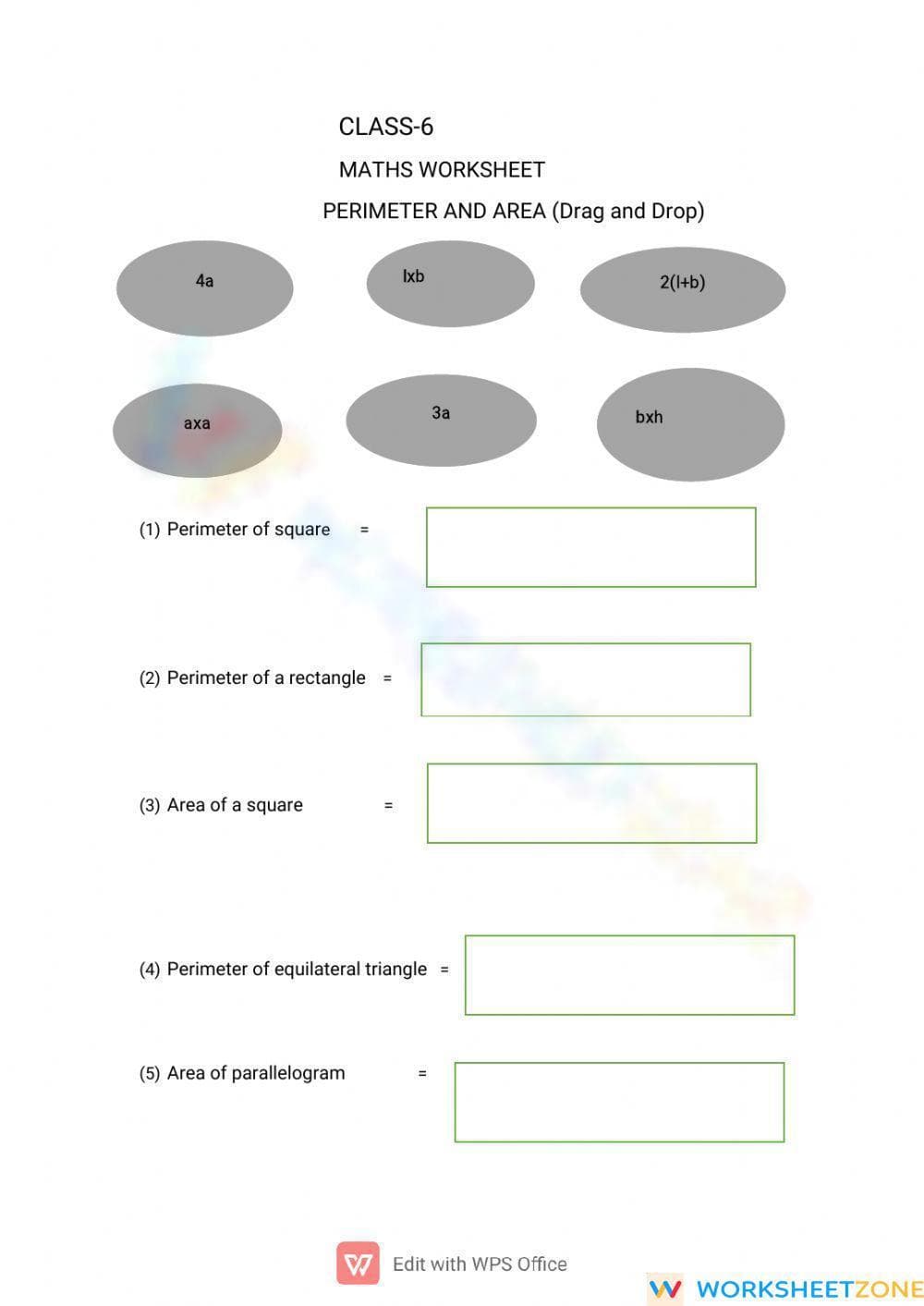 Area and perimeter - Page 1