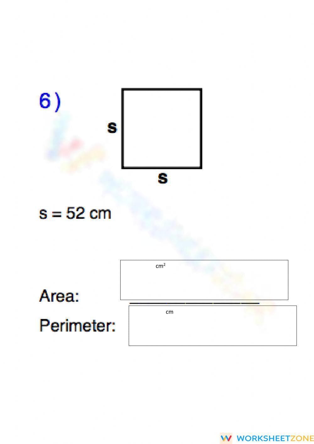 Area and perimeter - Page 3
