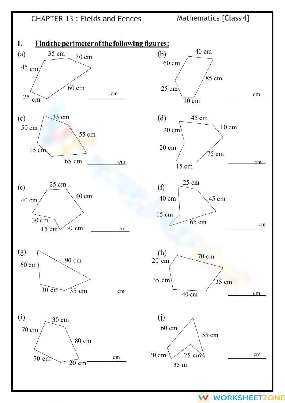 Area and perimeter - Page 1