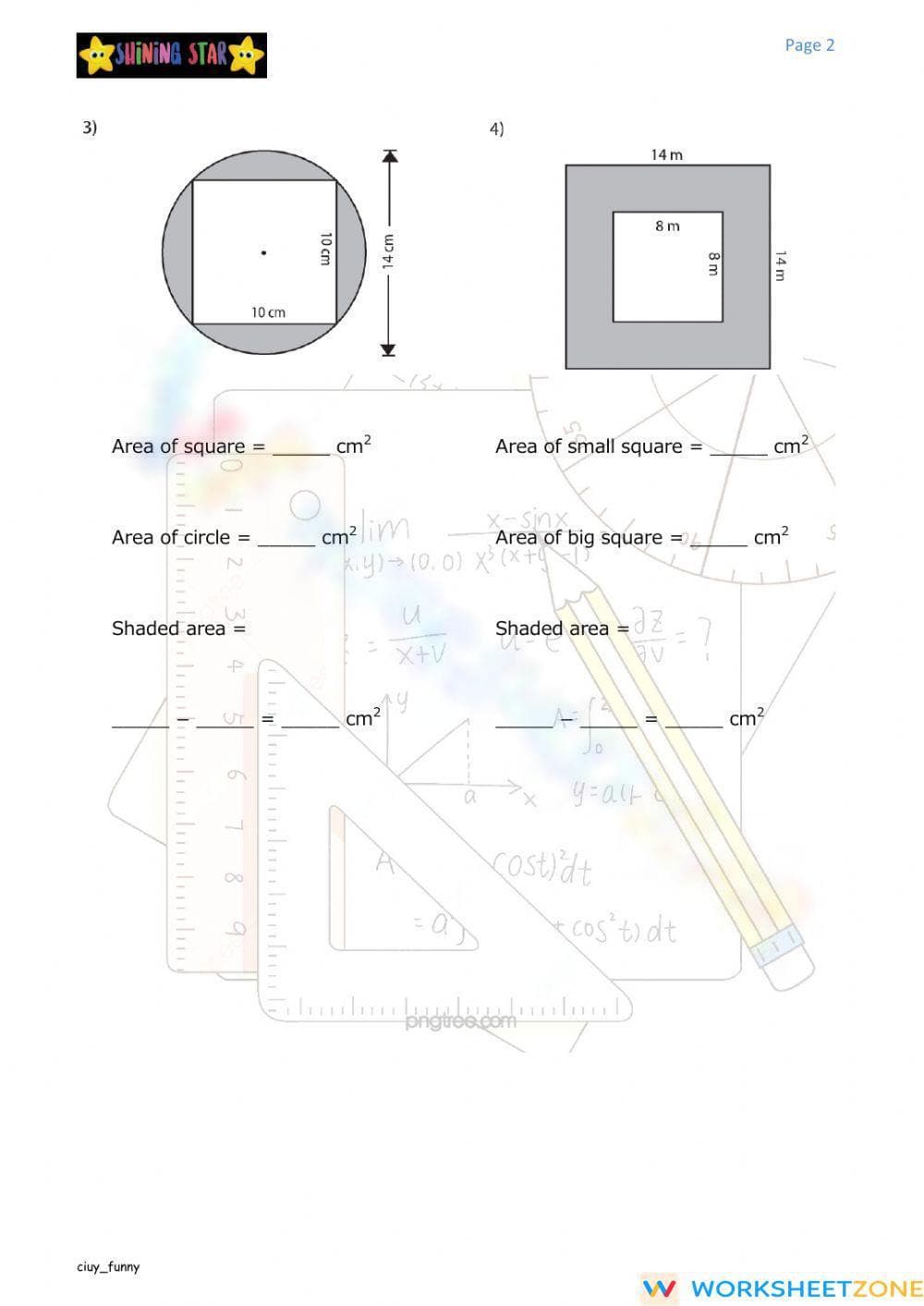 Area and Perimeter - Page 2