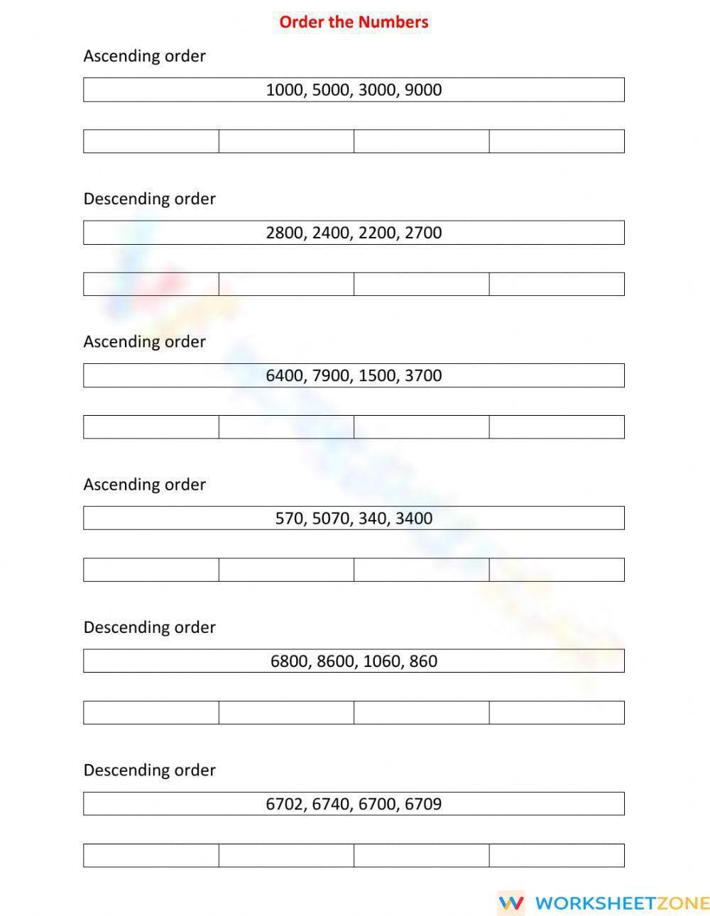 Order numbers - Page 1