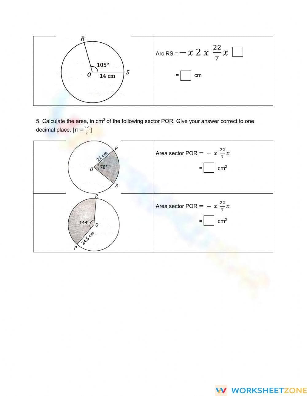 Exploring Circle Properties Worksheet - Page 4