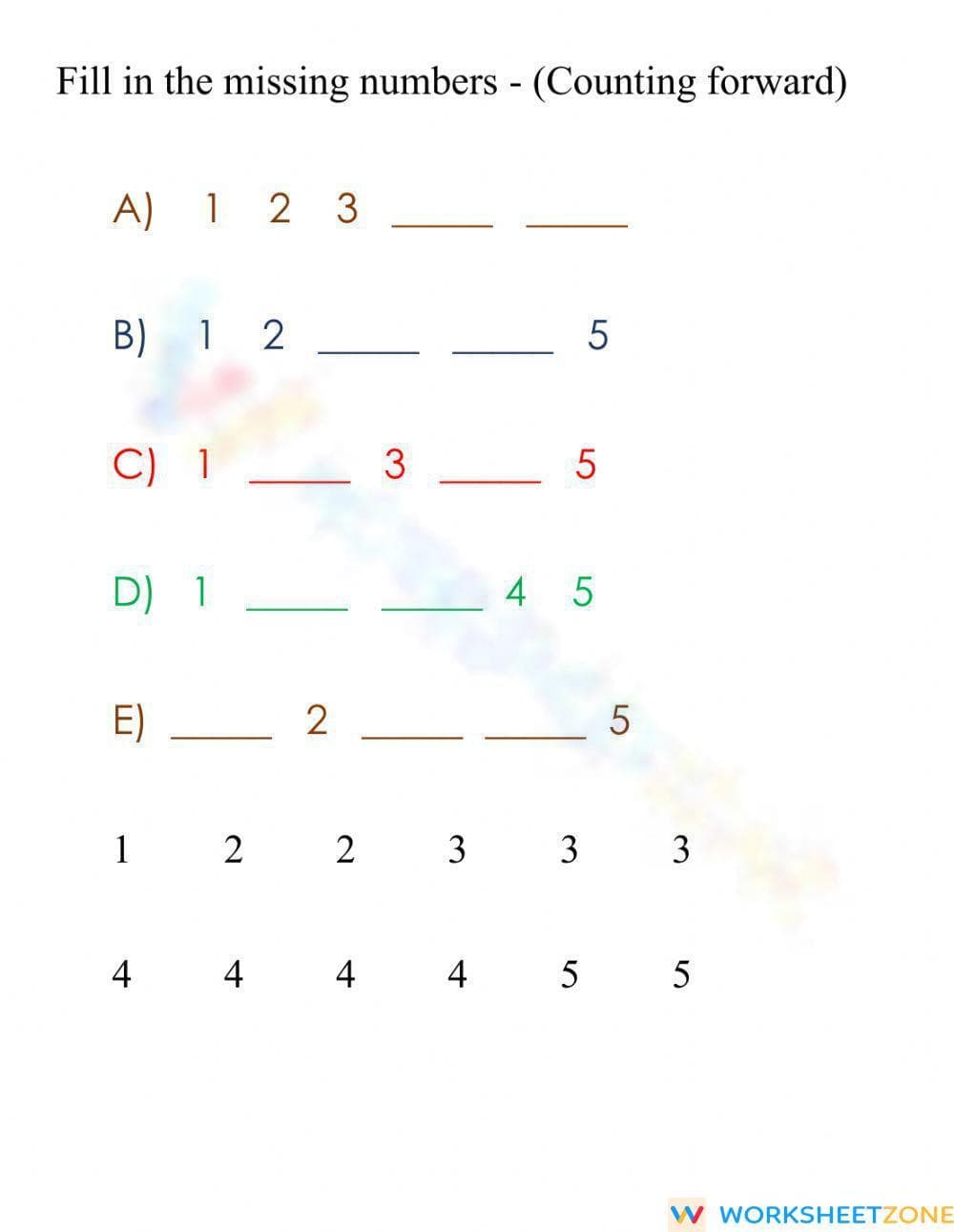 Number Order - Page 1
