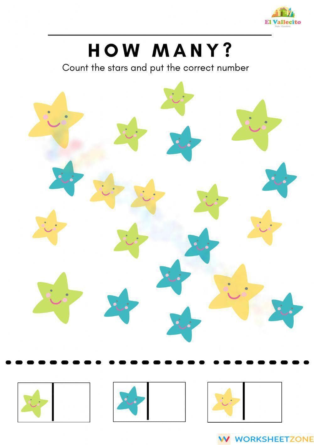 Counting and Playing: Number Skills Practice - Page 1