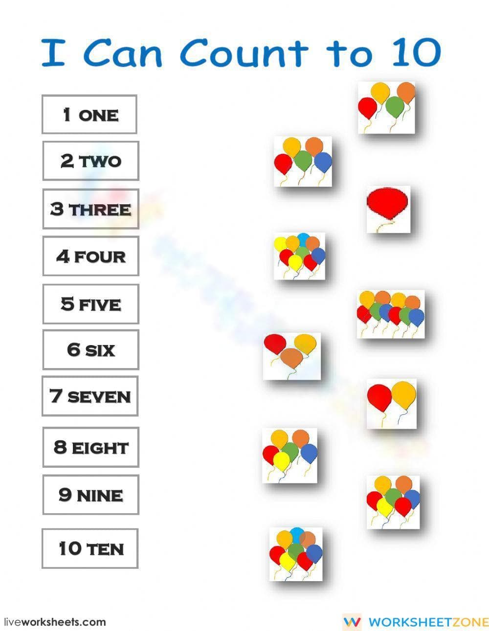 I Can Count to 10 - Page 1