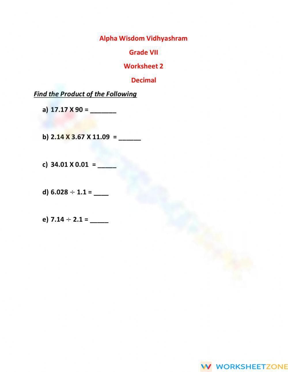 Decimal - Page 1