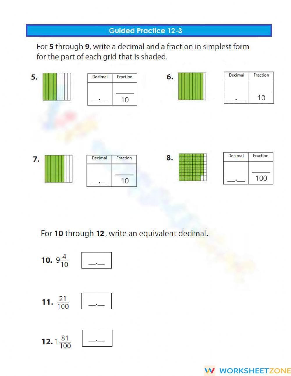 Guided Practice 12-3 - Page 1