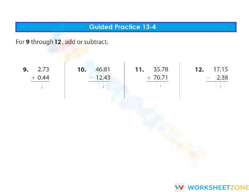 Guided Practice 13-4 - Page 1