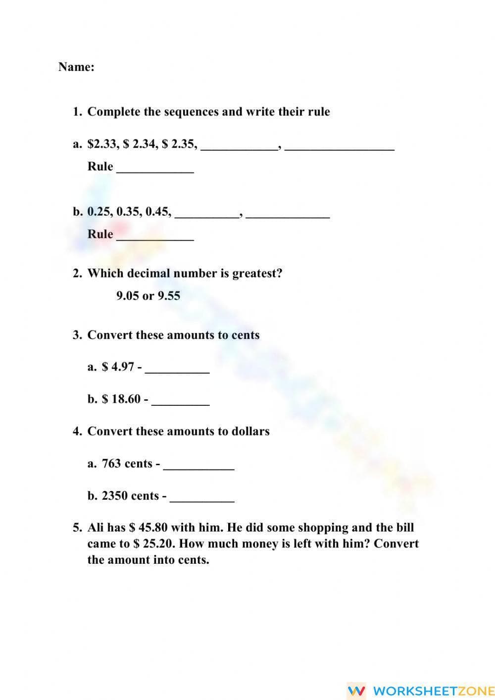 Math - Page 1