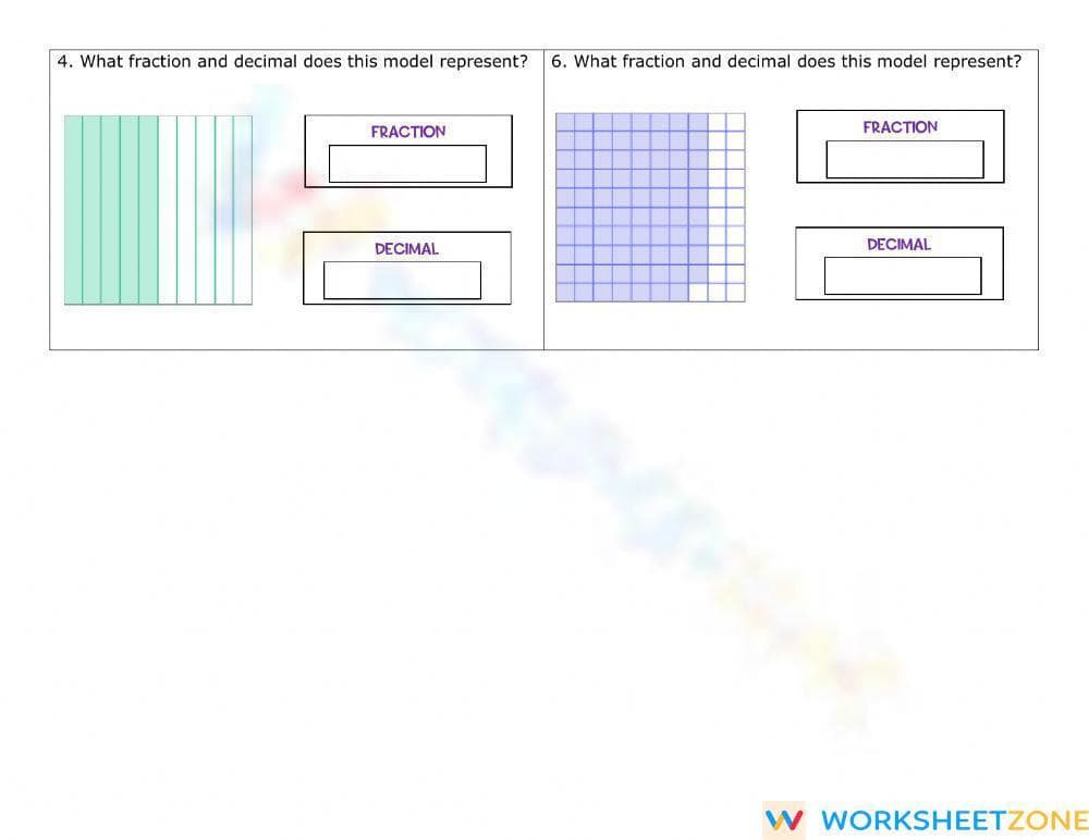 Fraction Decimal Equivalents - Page 2
