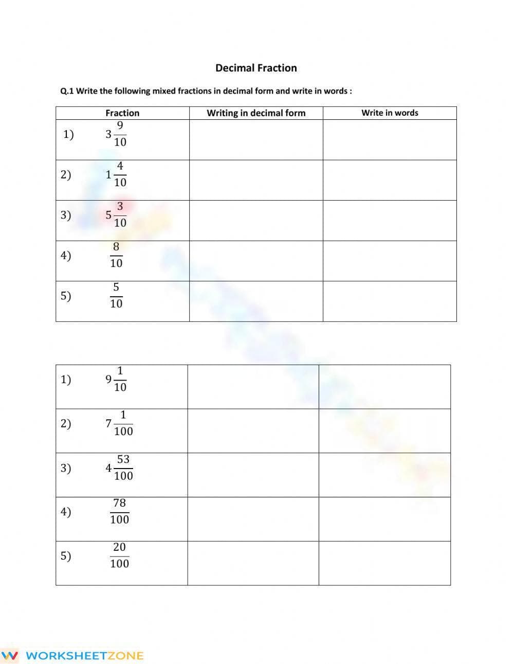Decimal fraction - Page 1