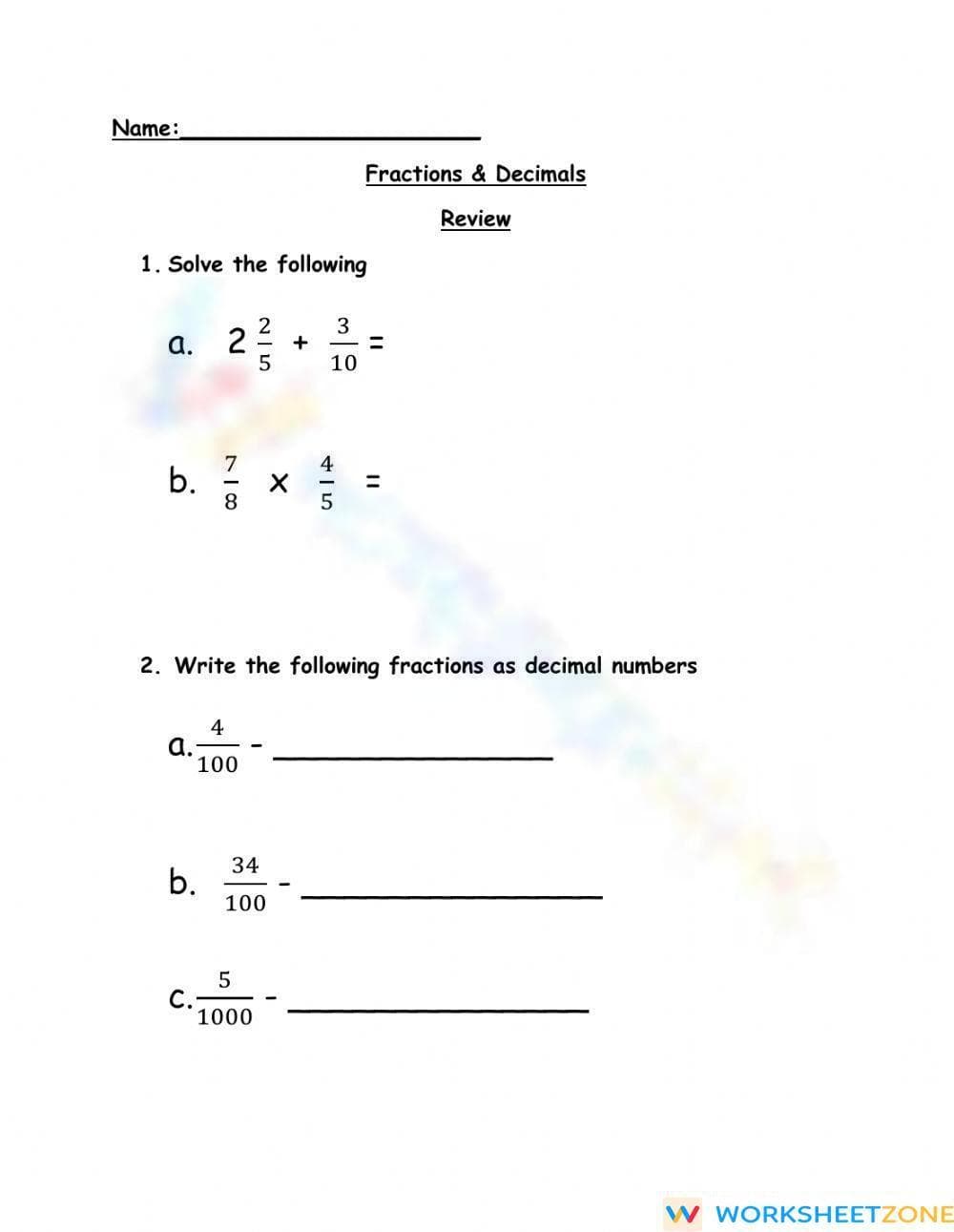Review Lessons - Page 1