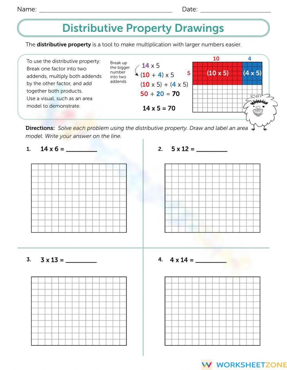 Distributive Property - Page 1