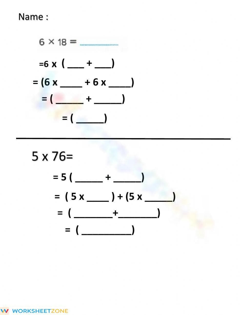 Distributive property - Page 1