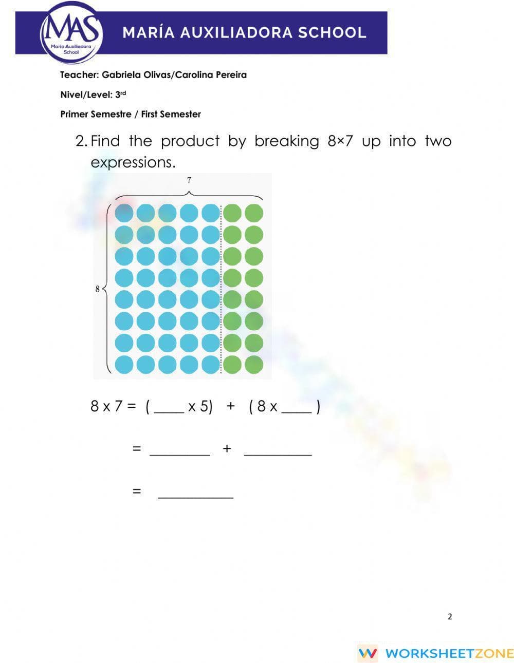 Distributive Property - Page 2
