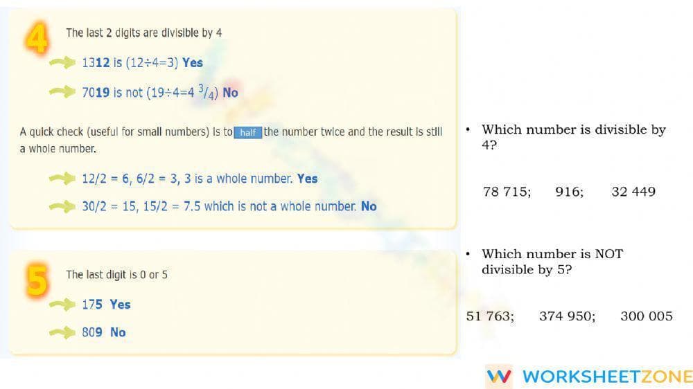 Divisibility Rules - Page 4
