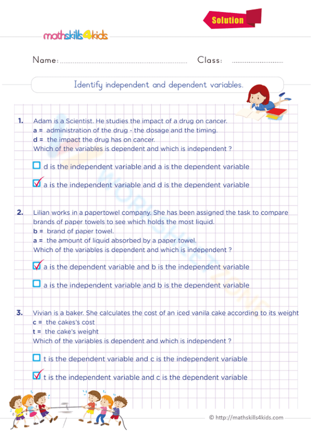 ldentify independent and dependent variables - Page 2