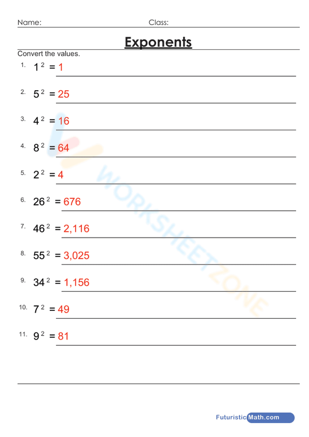 Exponents to 2nd power - Page 2