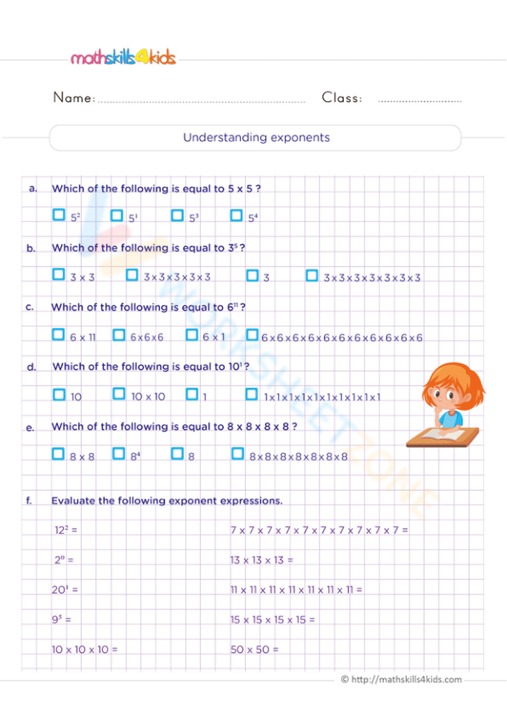 Understanding exponents - Page 1
