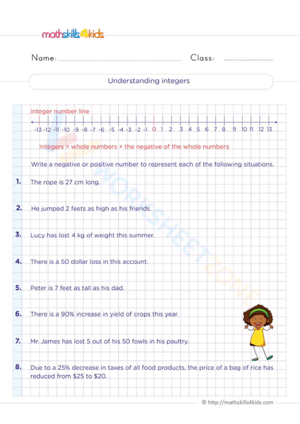 Understanding integers - Page 1