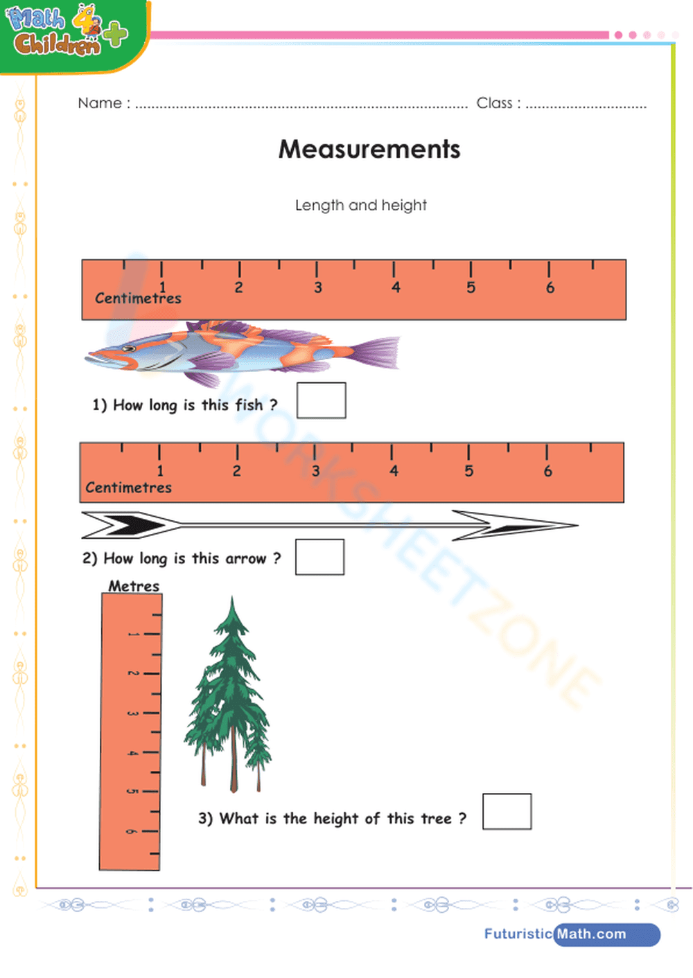 Measuring length and height - Page 1