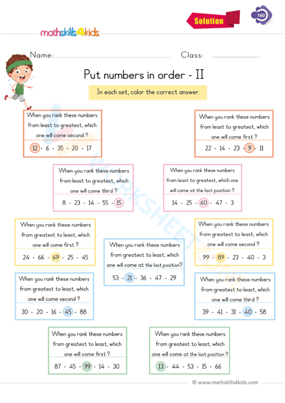 Put numbers in order - Page 2