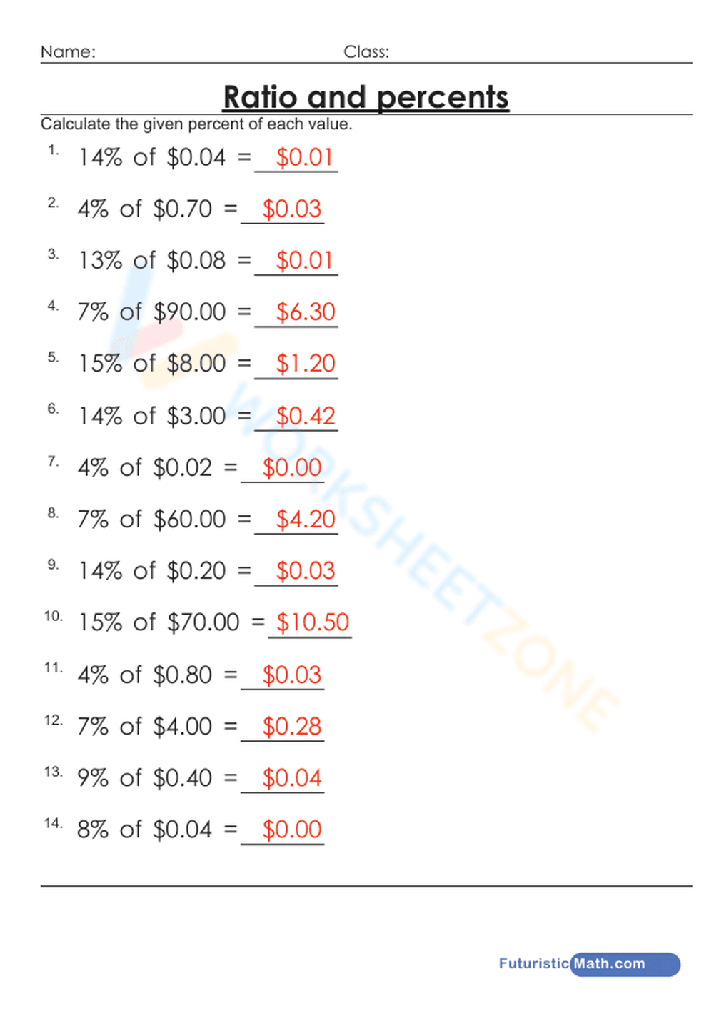 Percentage of money - Page 2