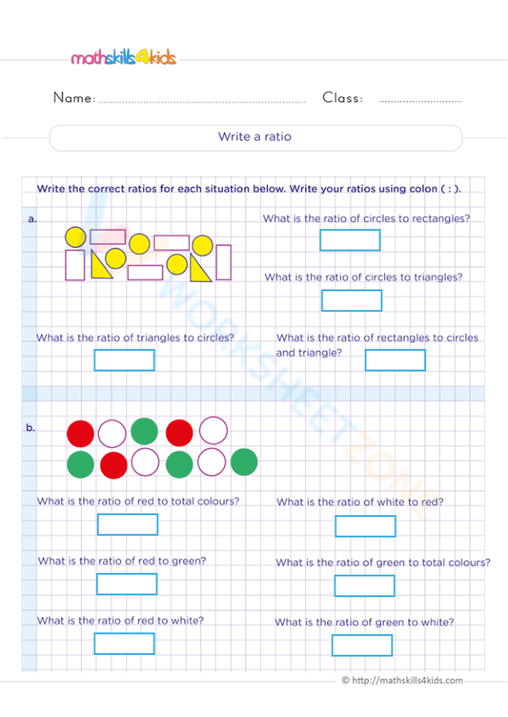 Write a ratio - Page 1