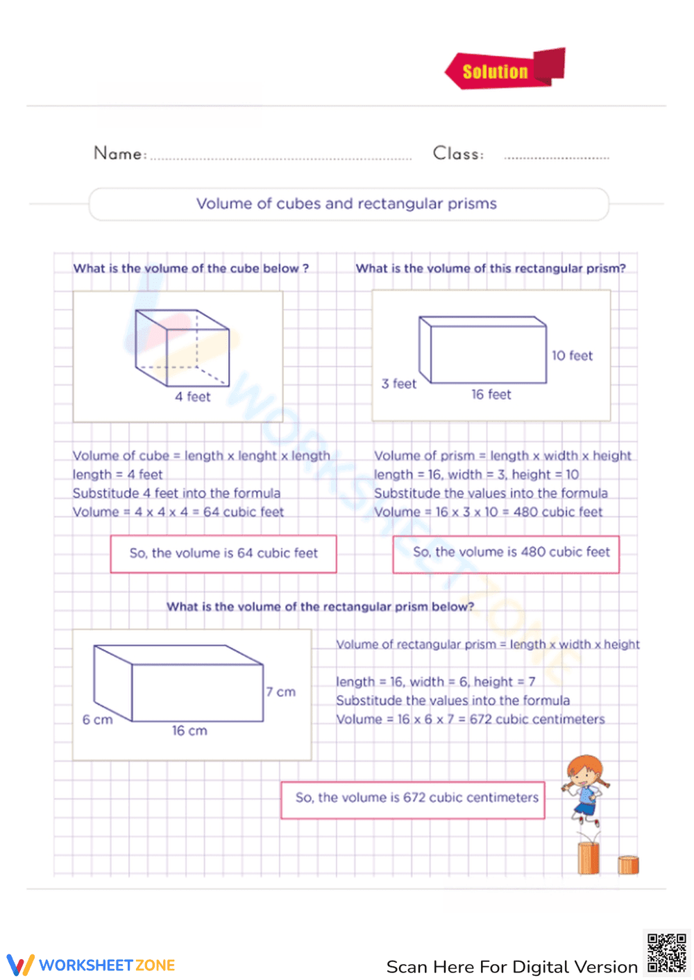 Calculate Volume: Cubes & Rectangular Prisms - Page 2