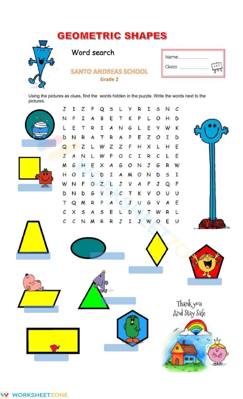 Geometric Shapes - Page 1
