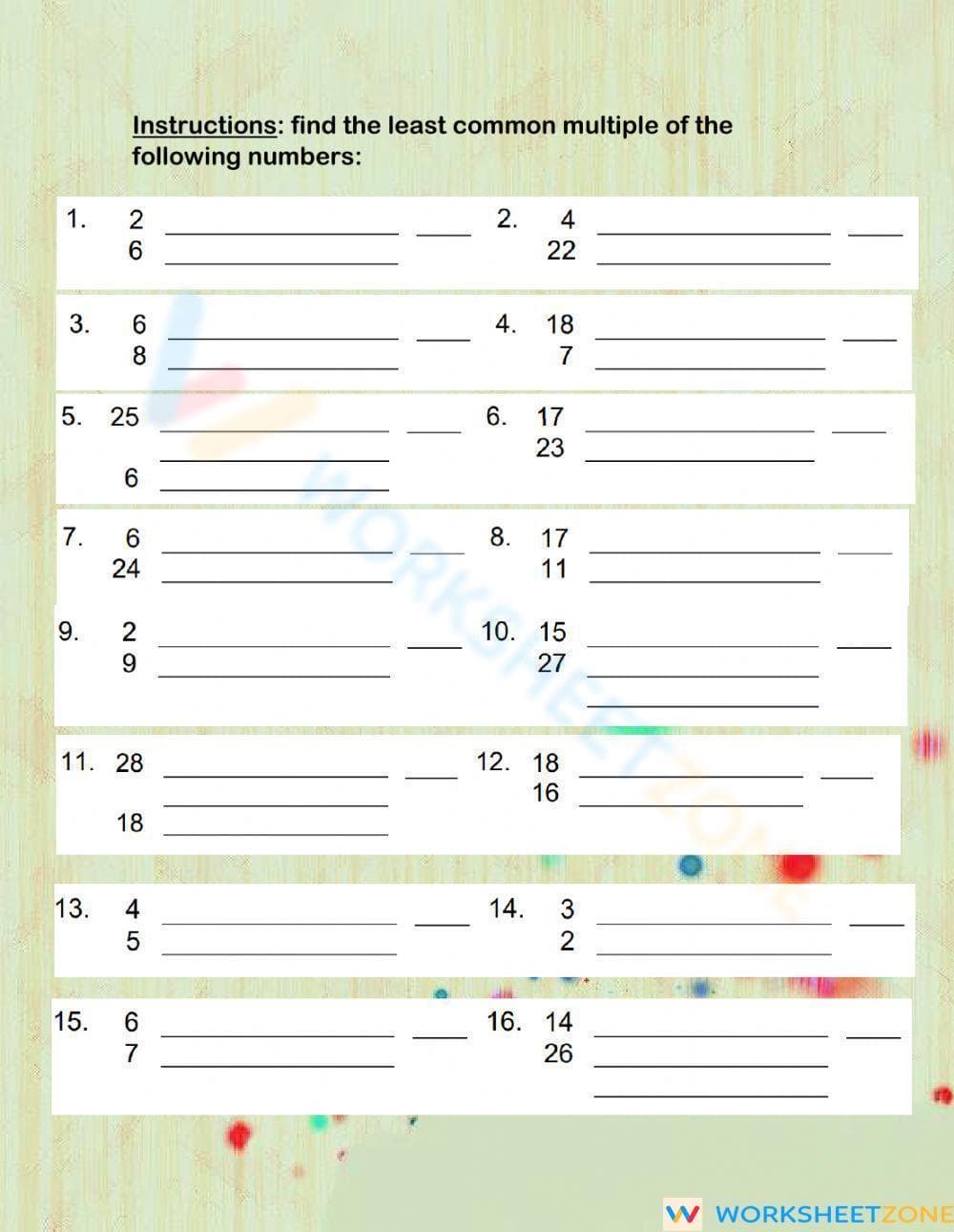 Factoring worksheet 1 - Page 2