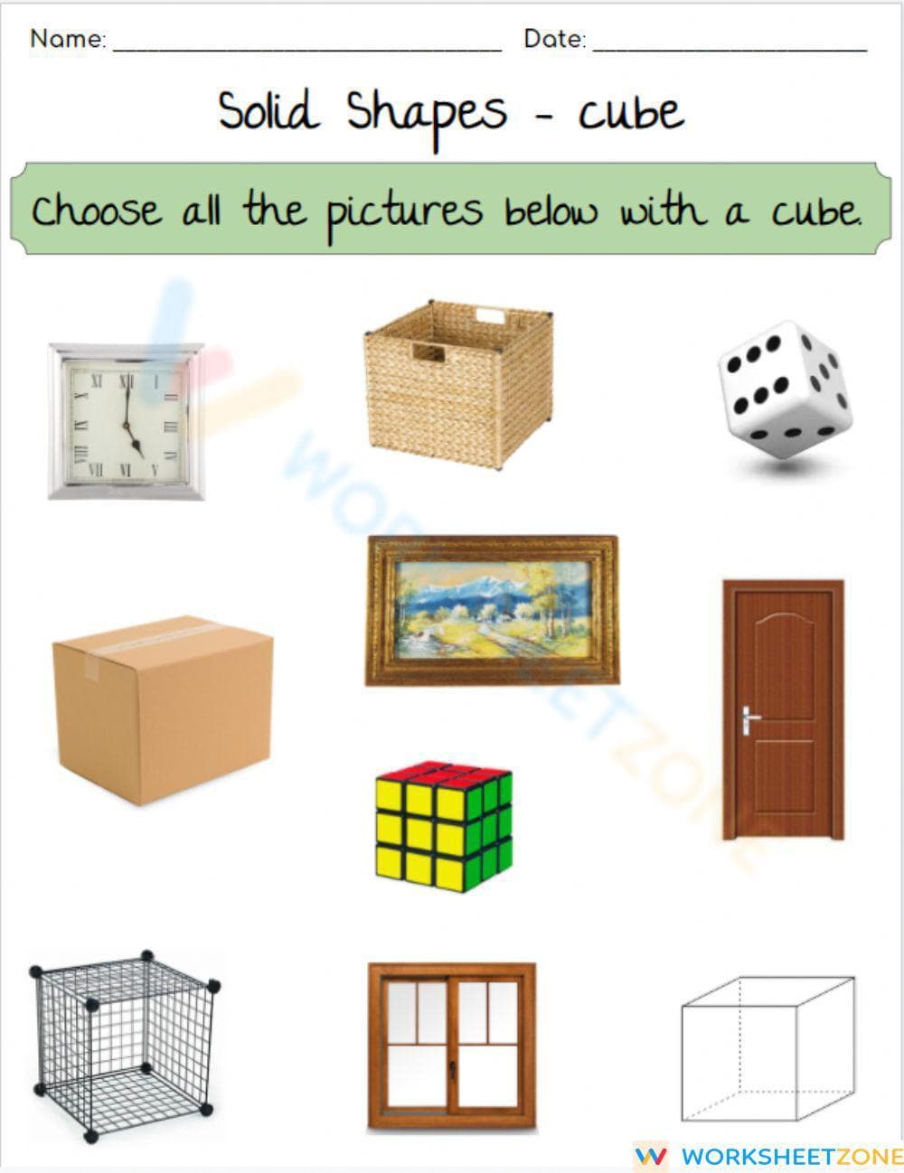 Understanding Solid Shapes: Cubes - Page 1