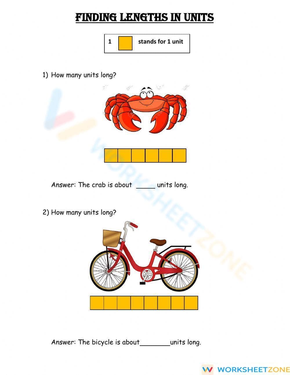 Finding lengths in unit - Page 1