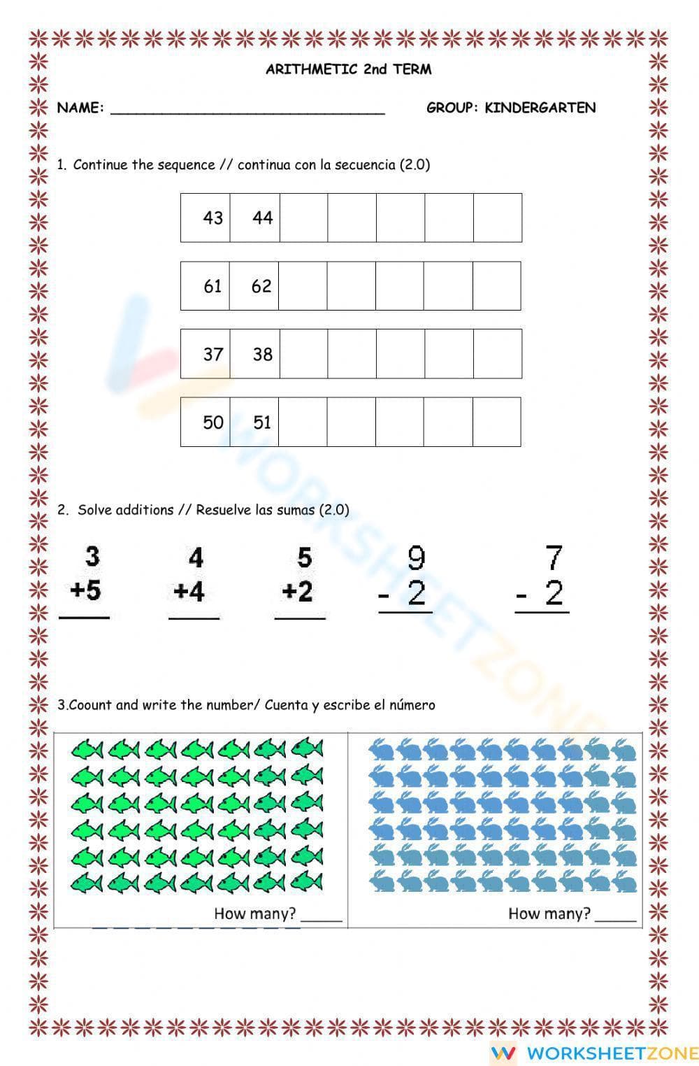 Evaluation second term kindergarten - Page 1