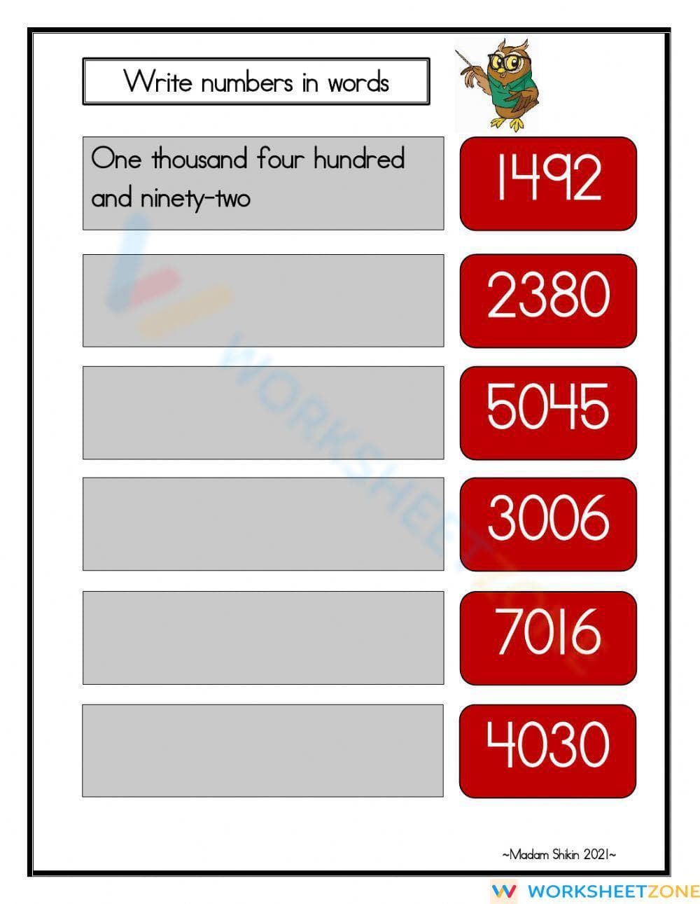 Number up to 10000 - Page 2