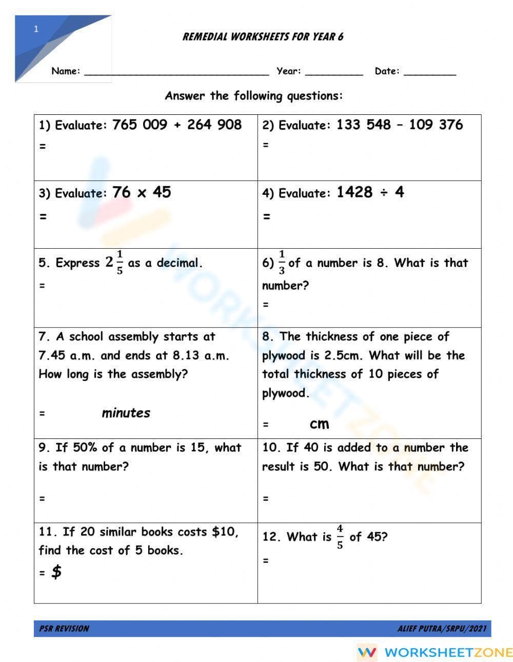 Psr revision 10 - Page 1