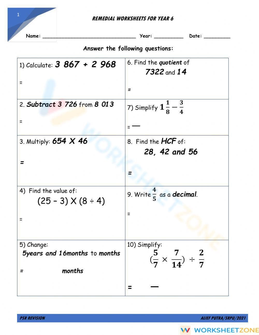 Psr revision 20 - Page 1